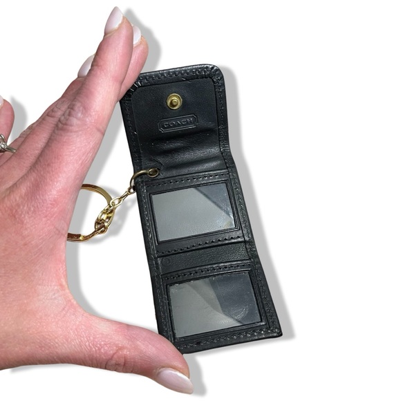 Very Rare HTF Vintage Coach Signature Photo Key Fob Bag Charm | Black | No. 5806 - Picture 12 of 16